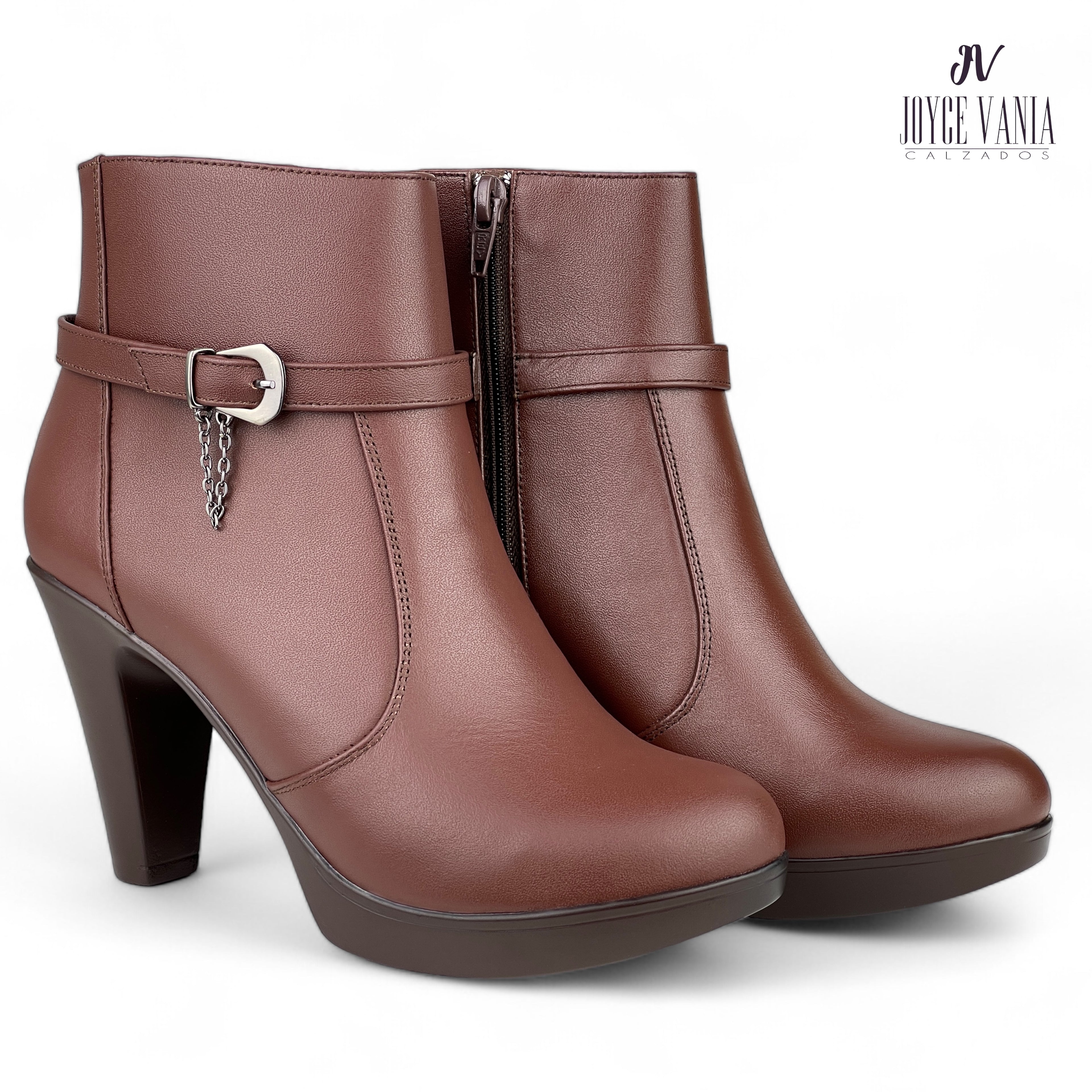 Botines Mujer de Cuero Merly Tostado