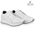 Zapatillas Urbanas Mujer de Cuero Mariela Blanco