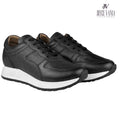 Zapatillas Urbanas Mujer de Cuero Mariela Negro