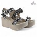 Sandalias de Cuero Mujer Marlit Print