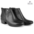 Botines Mujer de Cuero Mercedes Negro