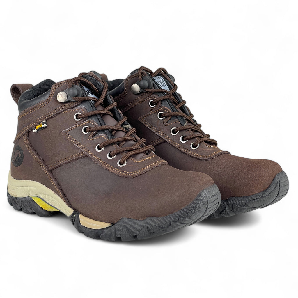Zapatillas Urbanas de Cuero Niños Milan Marron
