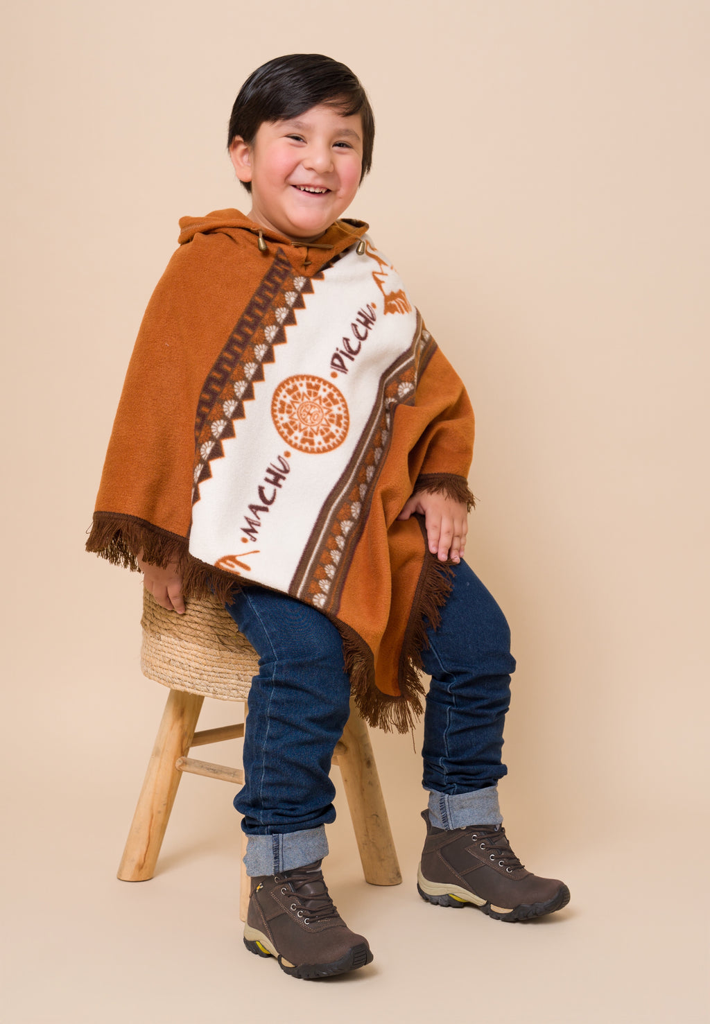 Zapatillas Urbanas de Cuero Niños Milan Marron