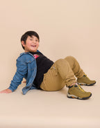 Zapatillas Urbanas de Cuero Niños Milan Mostaza