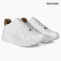 Zapatillas Urbanas Mujer de Cuero Miranda Blanco