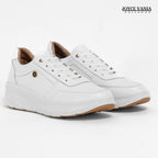 Zapatillas Urbanas Mujer de Cuero Mireyda Blanco