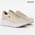 Zapatillas Urbanas Mujer de Cuero Mireyda Nude