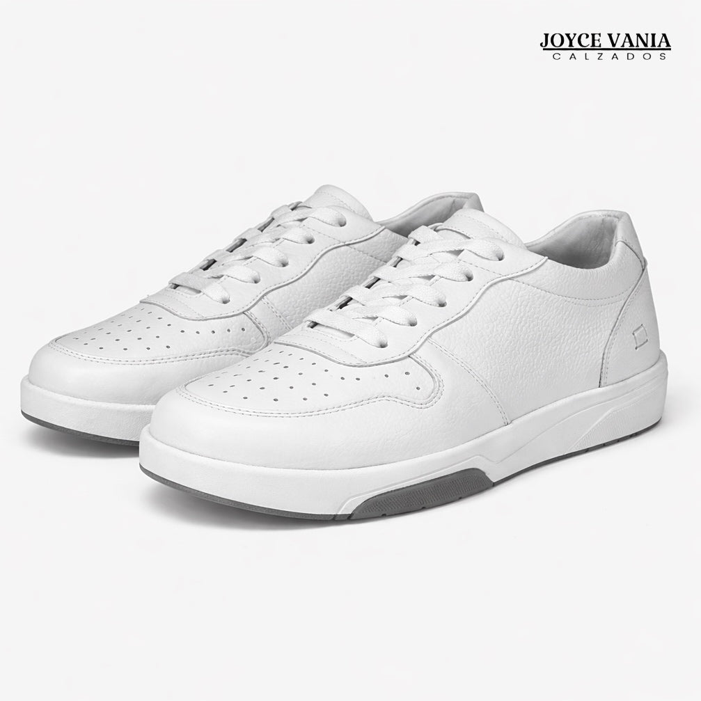 Zapatillas Urbanas de Cuero Mujer Noelia Blanco