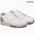 Zapatillas Urbanas Mujer de Cuero Noelia Blanco Beige