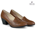 Mocasines de Cuero Mujer Nohely Tostado