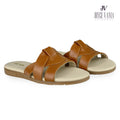 Sandalias de Cuero Mujer Norma Miel