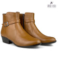Botines Mujer de Cuero Pamela Miel