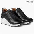 Zapatillas Urbanas Mujer de Cuero Paola Negro Dos