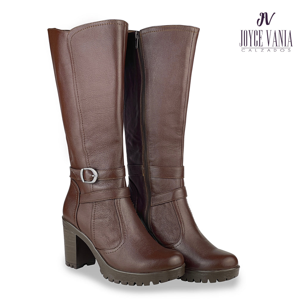 Botas Mujer de Cuero Patricia Marron