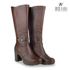 Botas Mujer de Cuero Patricia Marron