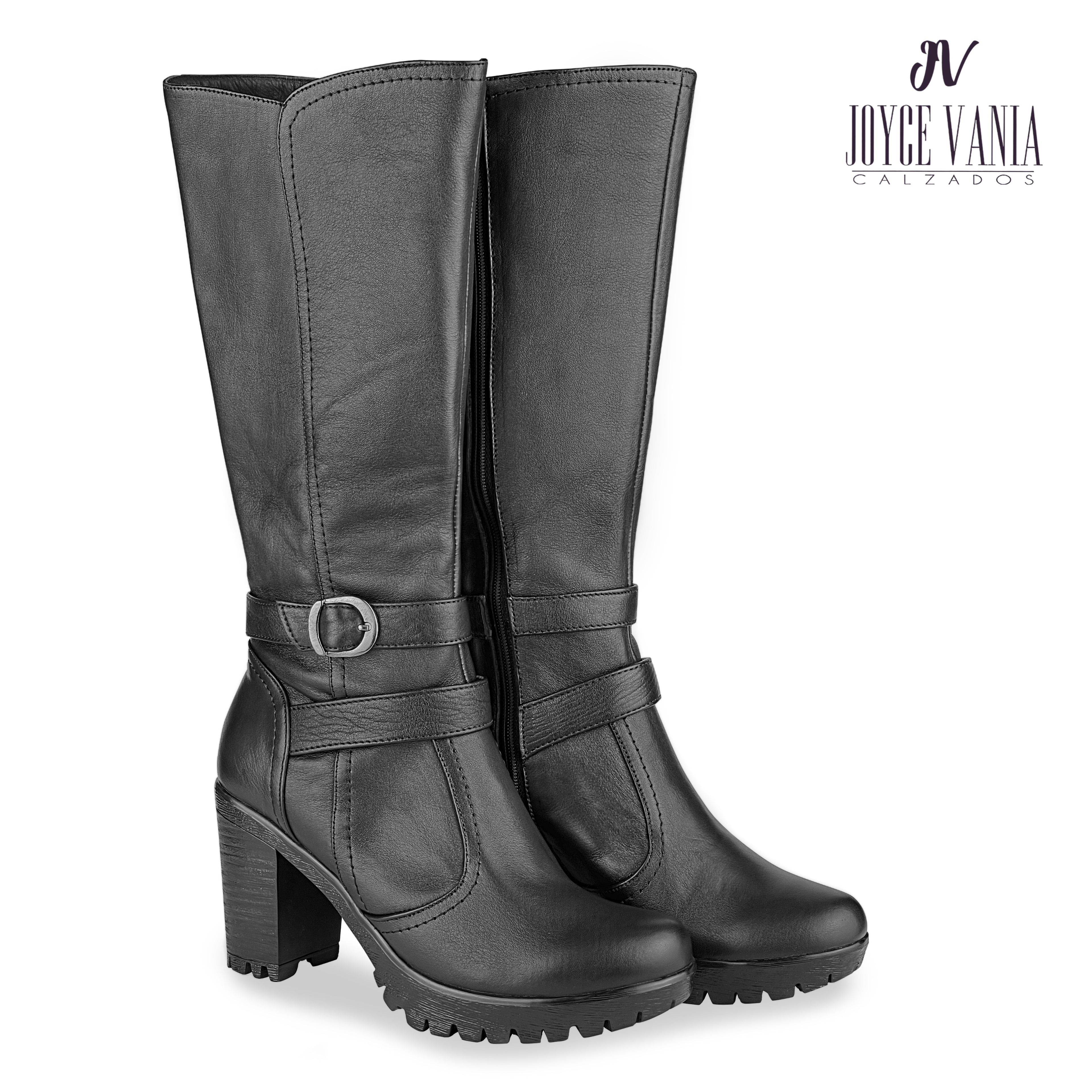 Botas Mujer de Cuero Patricia Negro