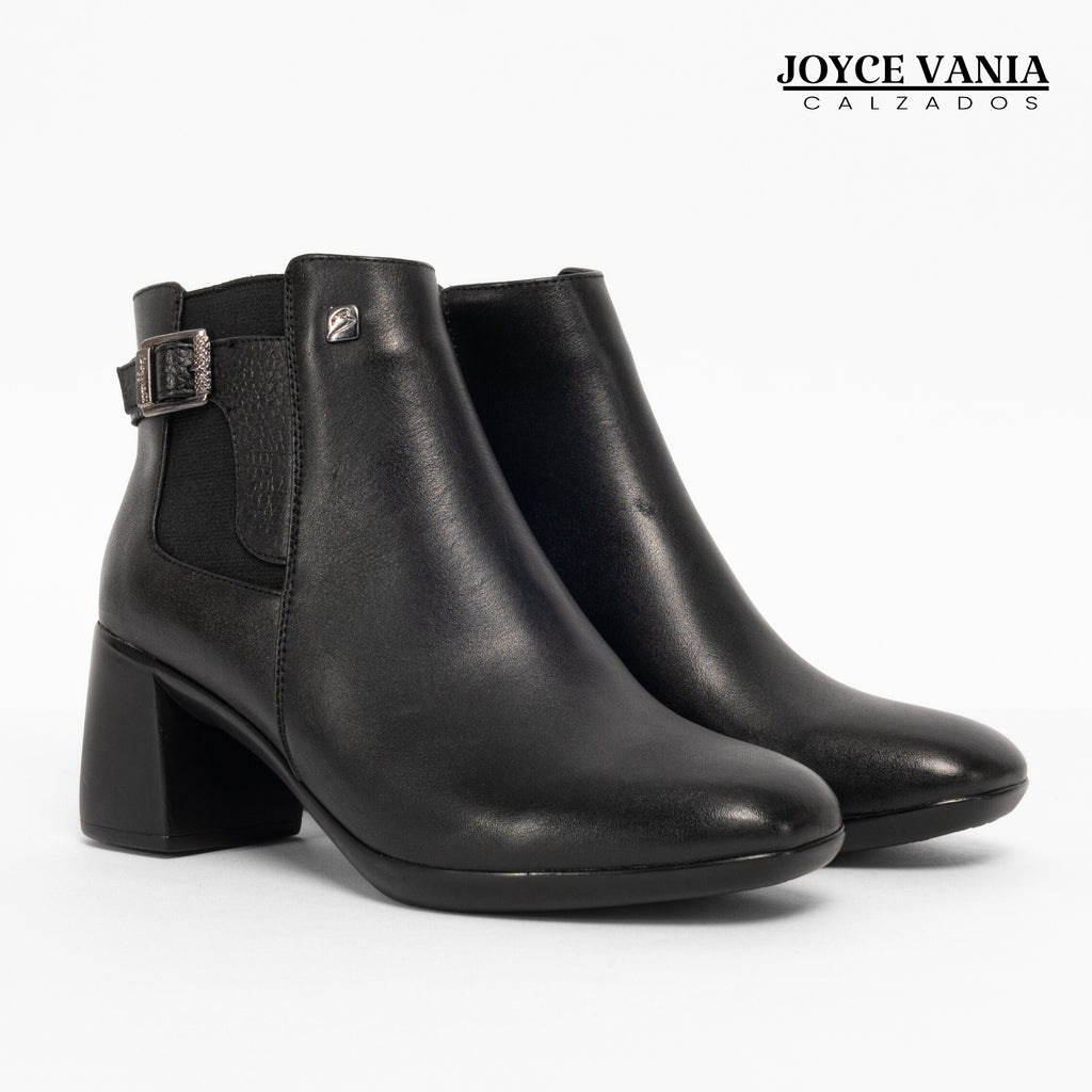 Botines Mujer de Cuero Rafaela Negro