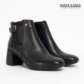 Botines Mujer de Cuero Rafaela Negro