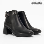 Botines Mujer de Cuero Rafaela Negro