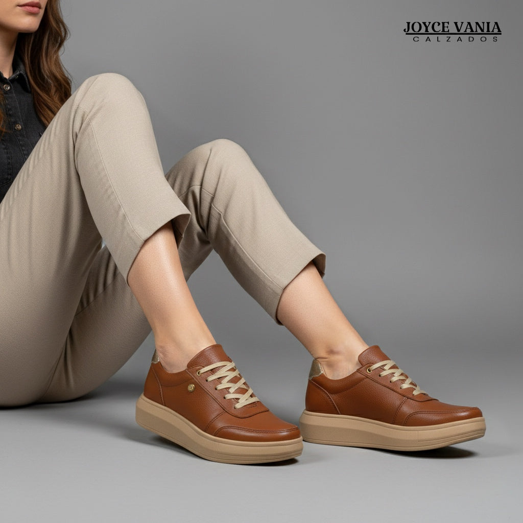 Zapatillas Urbanas Mujer de Cuero Regina Apache