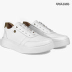 Zapatillas Urbanas Mujer de Cuero Regina Blanco
