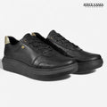 Zapatillas Urbanas Mujer de Cuero Regina Negro