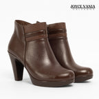 Botines Mujer de Cuero Renata Marron