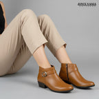 Botines Mujer de Cuero Romina Miel