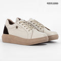 Zapatillas Urbanas de Cuero Mujer Rosalia Hueso