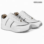 Zapatillas Urbanas Mujer de Cuero Rosaura Blanco