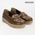 Mocasines de Cuero Mujer Salome Marron