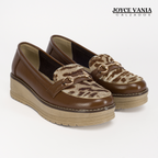 Mocasines de Cuero Mujer Salome Marron