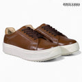 Zapatillas Urbanas Mujer de Cuero Samira Marron