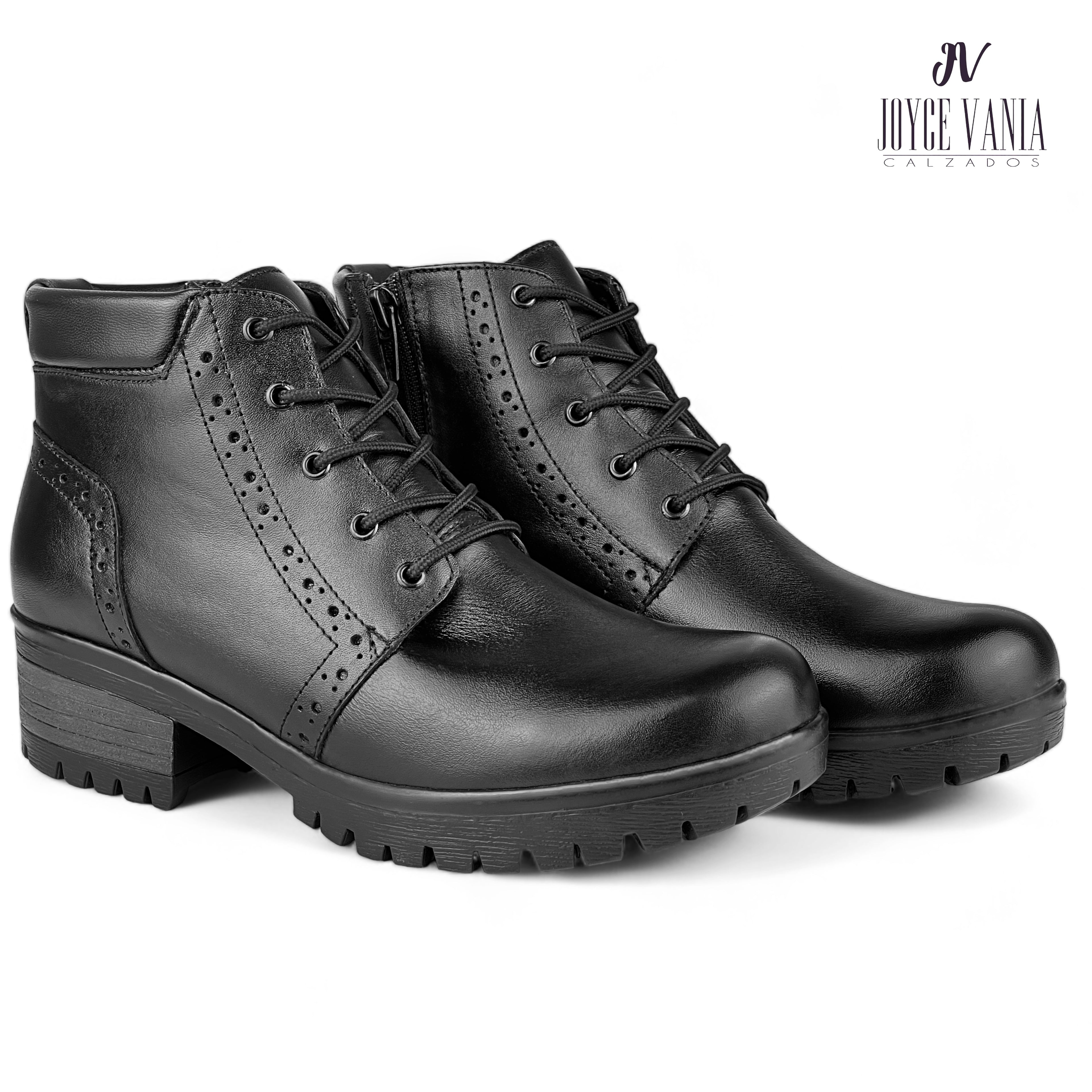 Botines Mujer de Cuero Shantal Negro