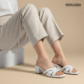 Sandalias de Cuero Mujer Stacy Blanco
