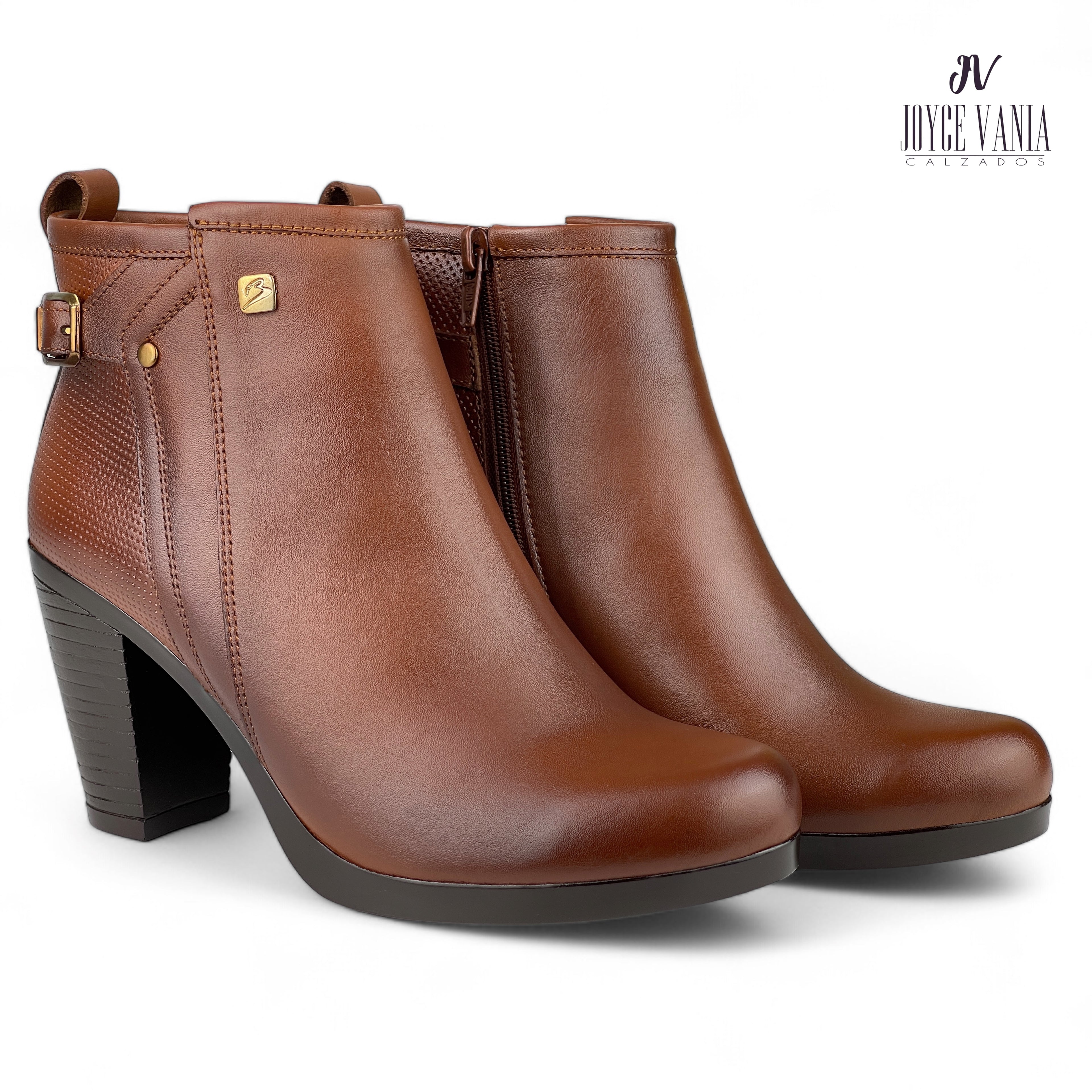 Botines Mujer de Cuero Teresa Cobre