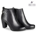 Botines Mujer de Cuero Teresa Negro