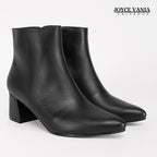 Botines Mujer de Cuero Valentina Negro
