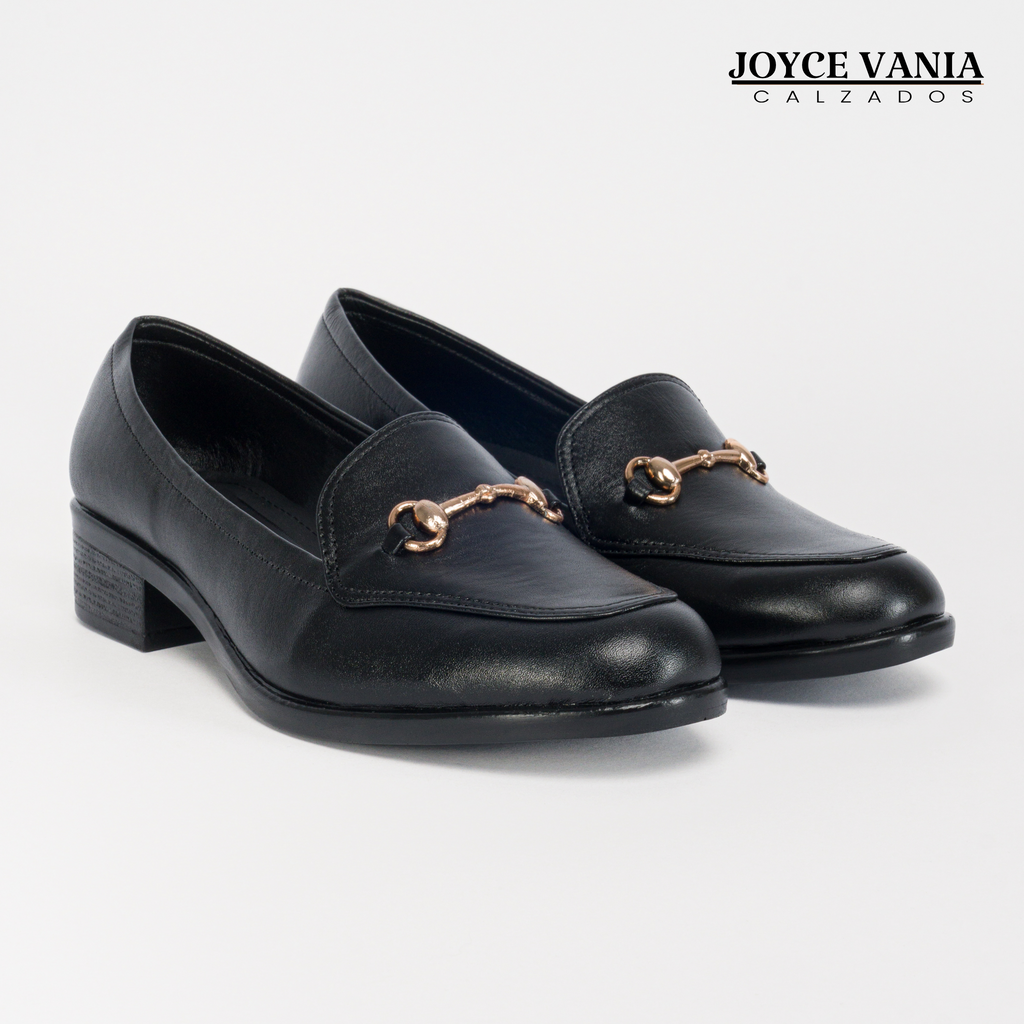 Mocasines de Cuero Mujer Zarela Negro