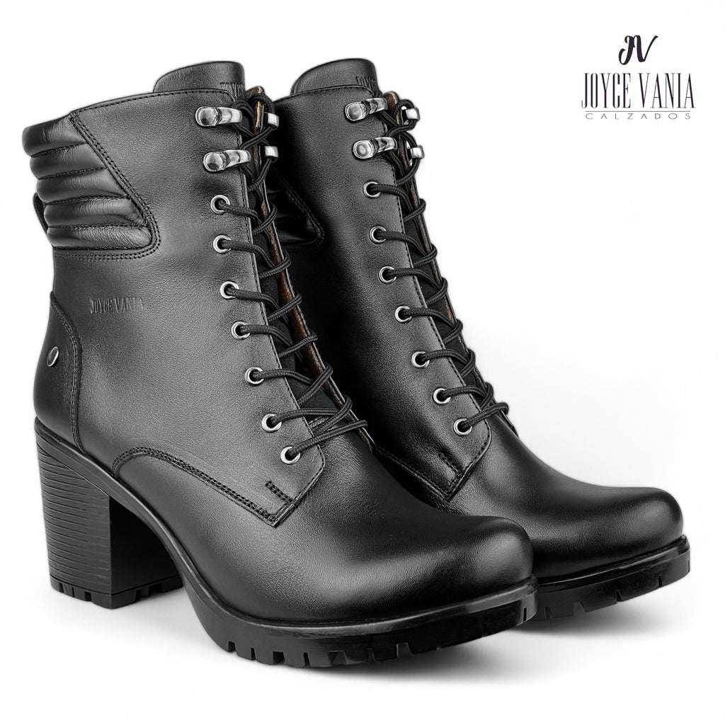 Botines Mujer de Cuero Zully Negro
