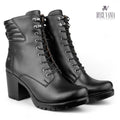 Botines Mujer de Cuero Zully Negro