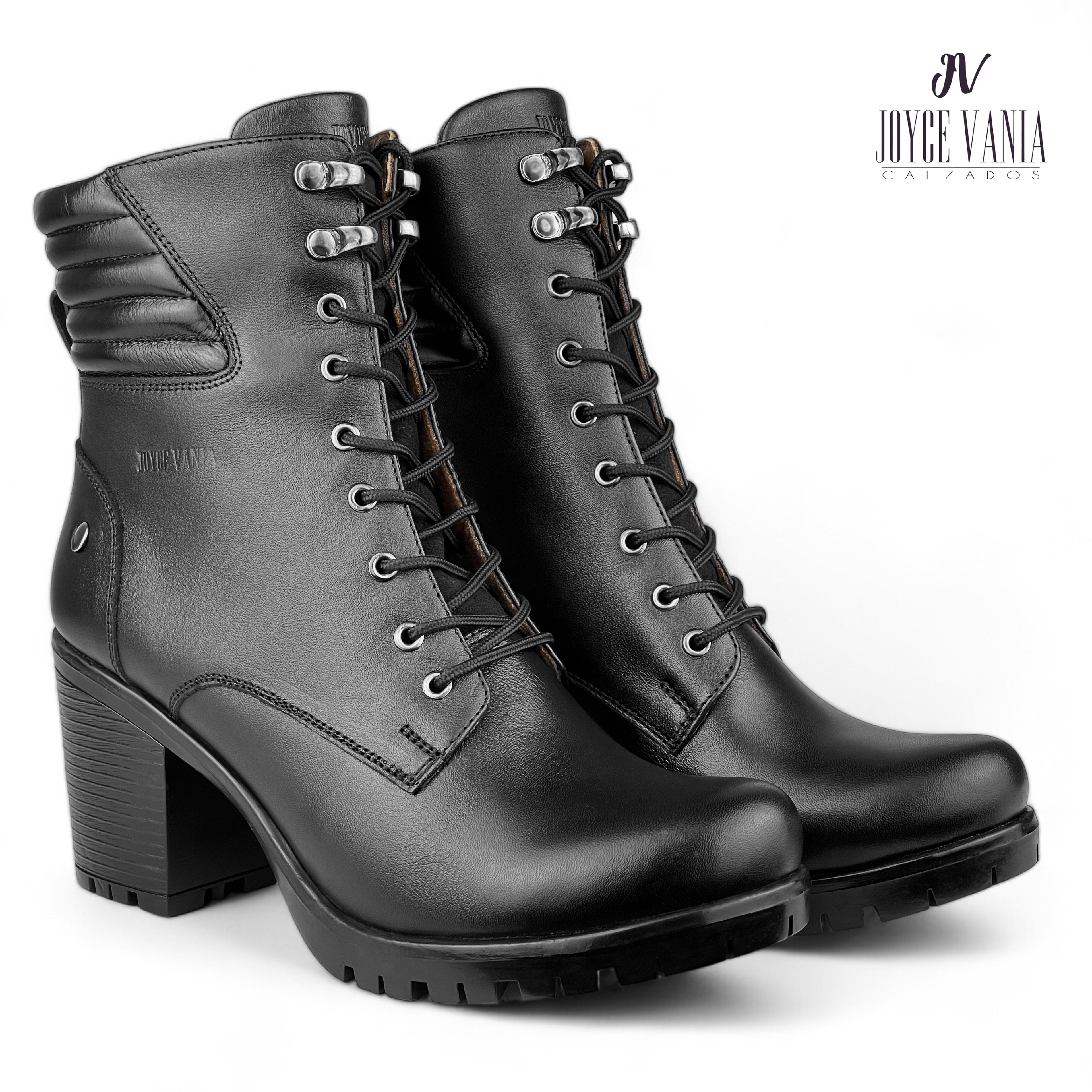 Botines Mujer de Cuero Zully Negro