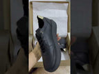 Zapatillas Urbanas Mujer de Cuero Regina Negro