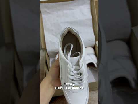 Zapatillas Urbanas Mujer de Cuero Lyra Blanco