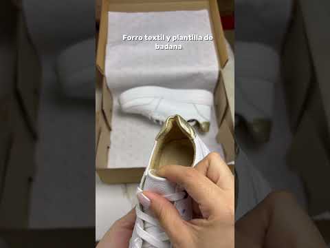 Zapatillas Urbanas Mujer de Cuero Regina Blanco