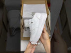 Zapatillas Urbanas de Cuero Mujer Nova blanco