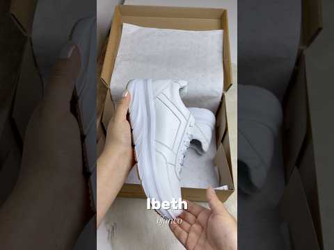 Zapatillas Urbanas Mujer de Cuero Ibeth Blanco