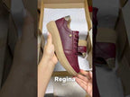 Zapatillas Urbanas de Cuero Mujer regina vino