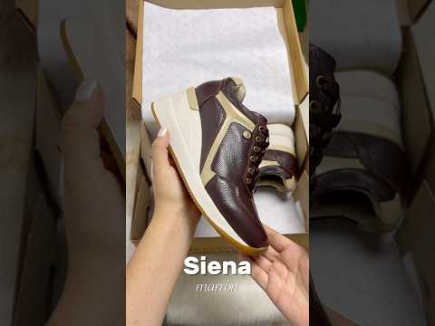 Zapatillas Urbanas de Cuero Mujer Siena marrón
