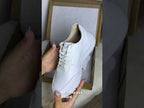 Zapatillas Urbanas Mujer de Cuero Yasmin Blanco